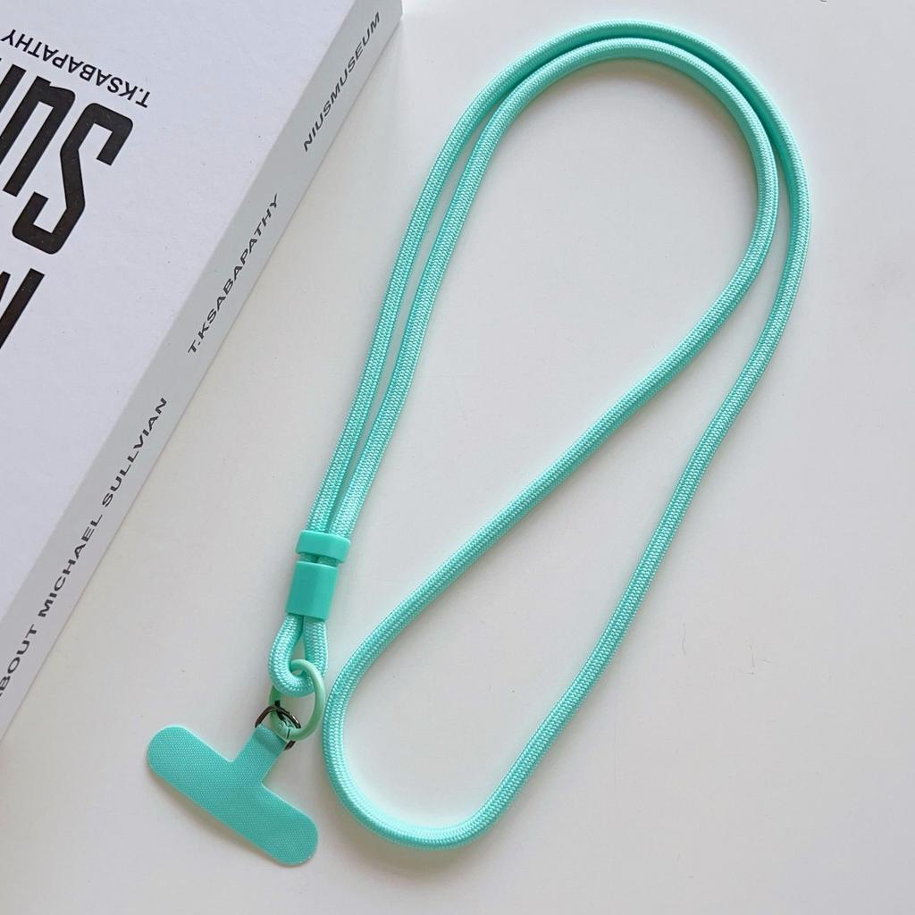 Personalize Trend Solid Color Mobile Phone Lanyard Diagonal Span Crossbody Long Rope Shoulder Strap Rope Necklace
