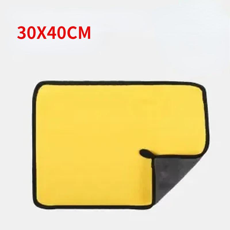 30x30 см полотенце из микрофибры для мойки автомобиля, салфетка для чистки автомобиля, подшивка, ткань для ухода за автомобилем, полотенце для мойки автомобиля