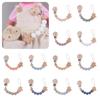 Star Pacifier Holder Clips Wood Baby Teether Toys Straps Colorful Baby Pacifier Chain  Toddler