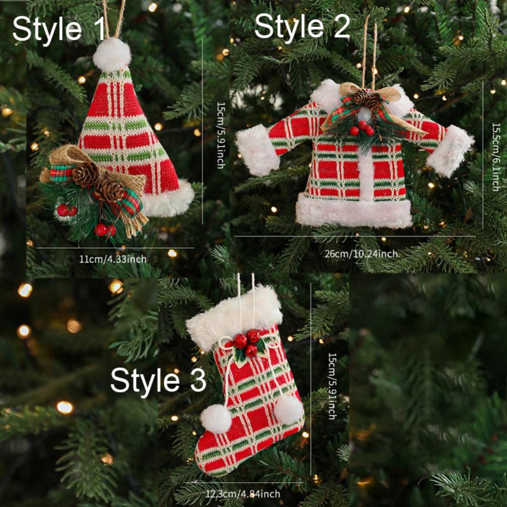 Clothing Christmas Tree Pendant Plush Christmas Decorations Party Favors