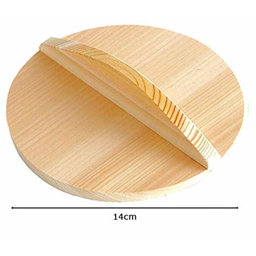 Yamako Drop Lid, 14cm Diameter, 82559, Natural Wood