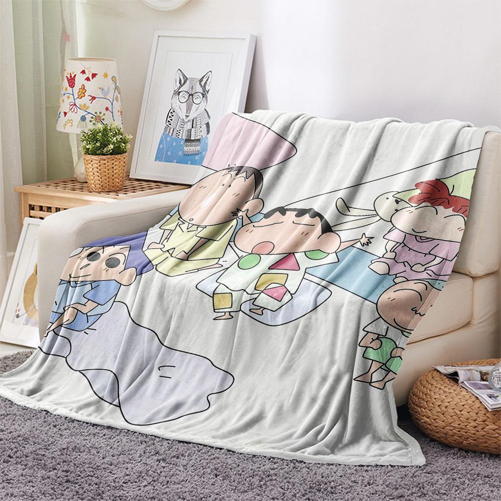 Crayon Shin‑chan3 Flannel Blanket, High quality Comfortable for All Seasons, Home Decor, Warmth and Comfort