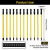 12Pcs Screwdriver Bit Set Magnetic Long Torx Bit Set with 1/4 Inches Hex Shank for Electric and Manual Screwdriver