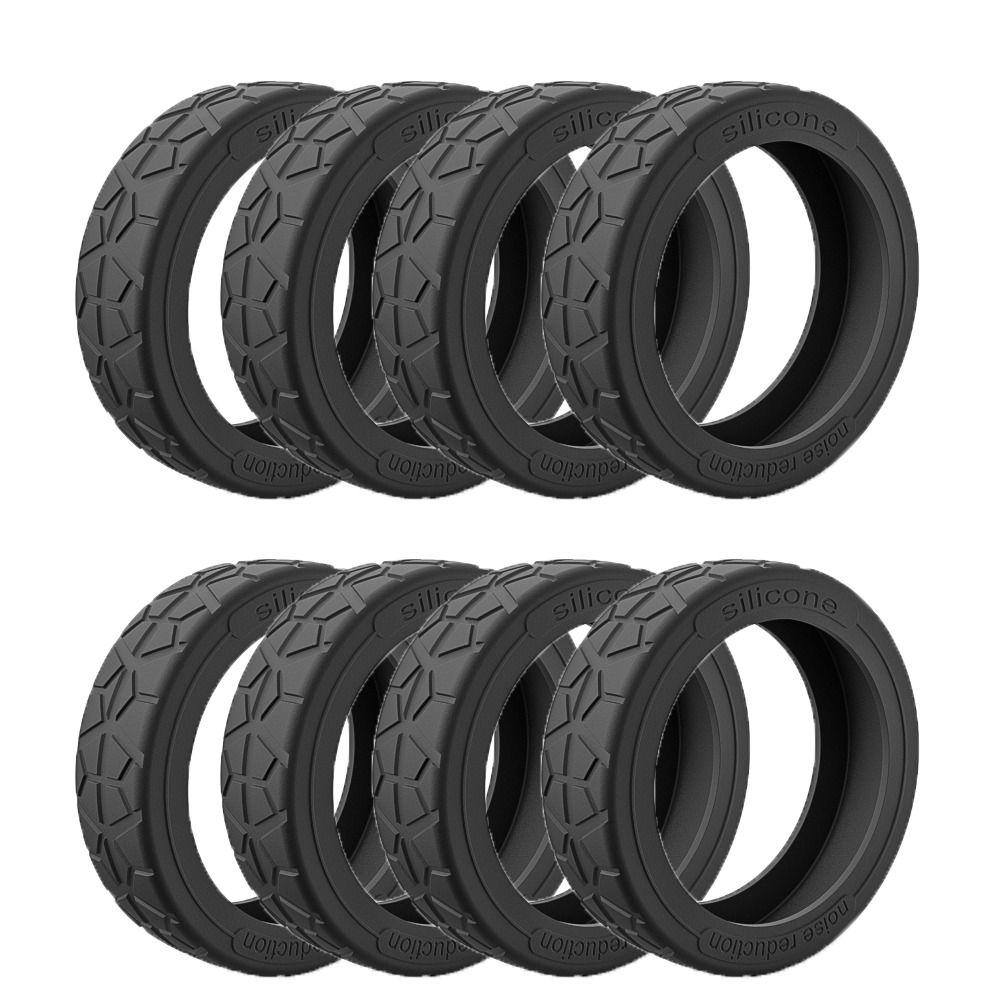 8Pcs Silent Sound Luggage Caster Shoes Reduce Noise Trolley Box Casters Cover