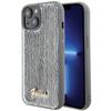Etui do iPhone 15 Guess Sequin Script Metal Srebrne