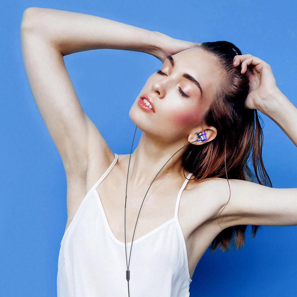 Универсальные наушники-вкладыши с металлическим корпусом и проводным управлением с тяжелыми басами, микрофонные наушники