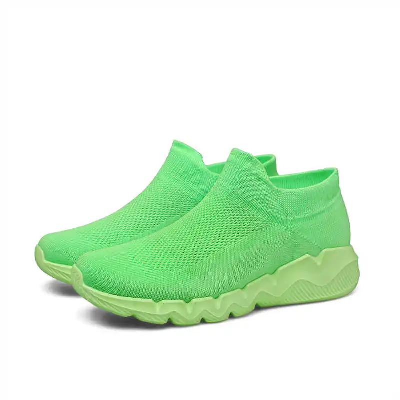 Big Size Height Increasing Womens Female Casual Multi-colored Sneakers Orange Ladies Shoes Sports Bascket Raning Cheap