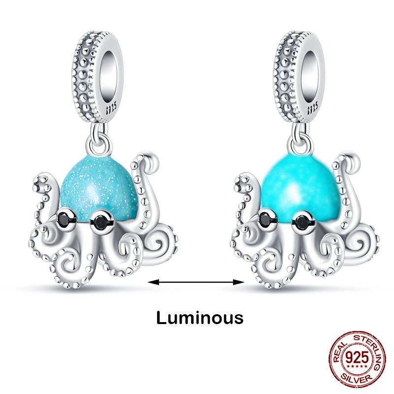 Copper Glow In The Dark Firefly Honeybee Star Charms Beads Fit Qikaola Original Bracelets Fine Diy Jewelry Gift