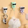 Storage Hook Strong Load-bearing Waterproof Cartoon Cat Shaped Coat Hook Scarf Bag Hanger Hook Wall Decoration