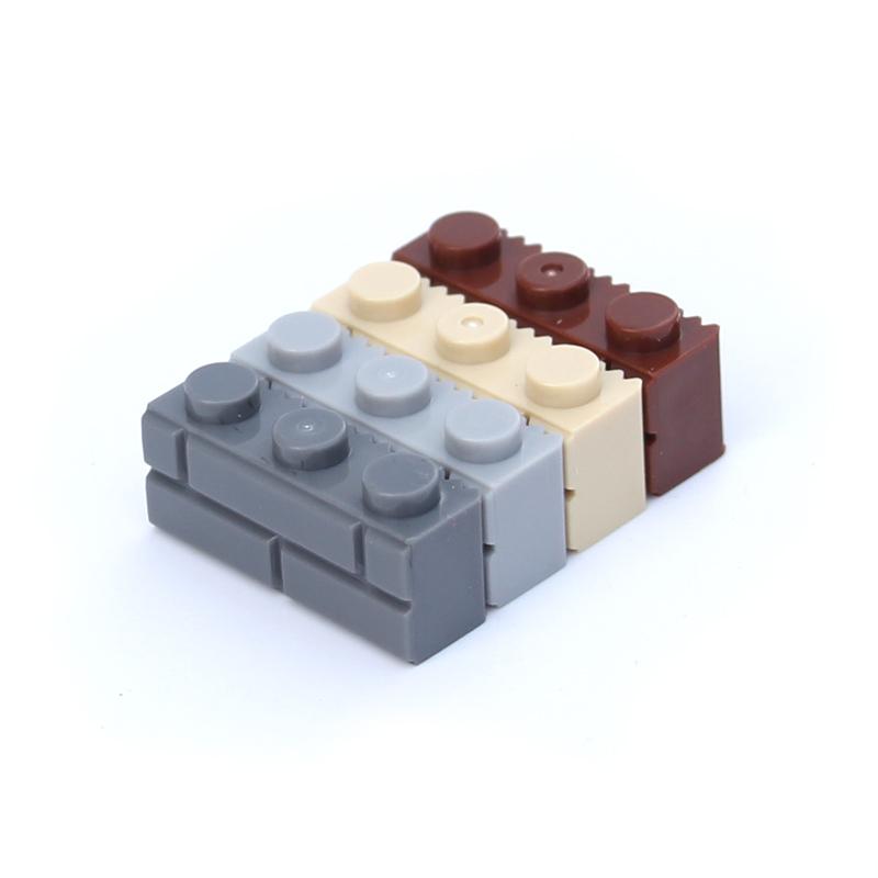 150 шт. Конструктор DIY Фигурки для стены Кирпич Модифицированный 1x3 Точки с профилем кладки MOC Городские Строительные Игрушки Совместимые 3622