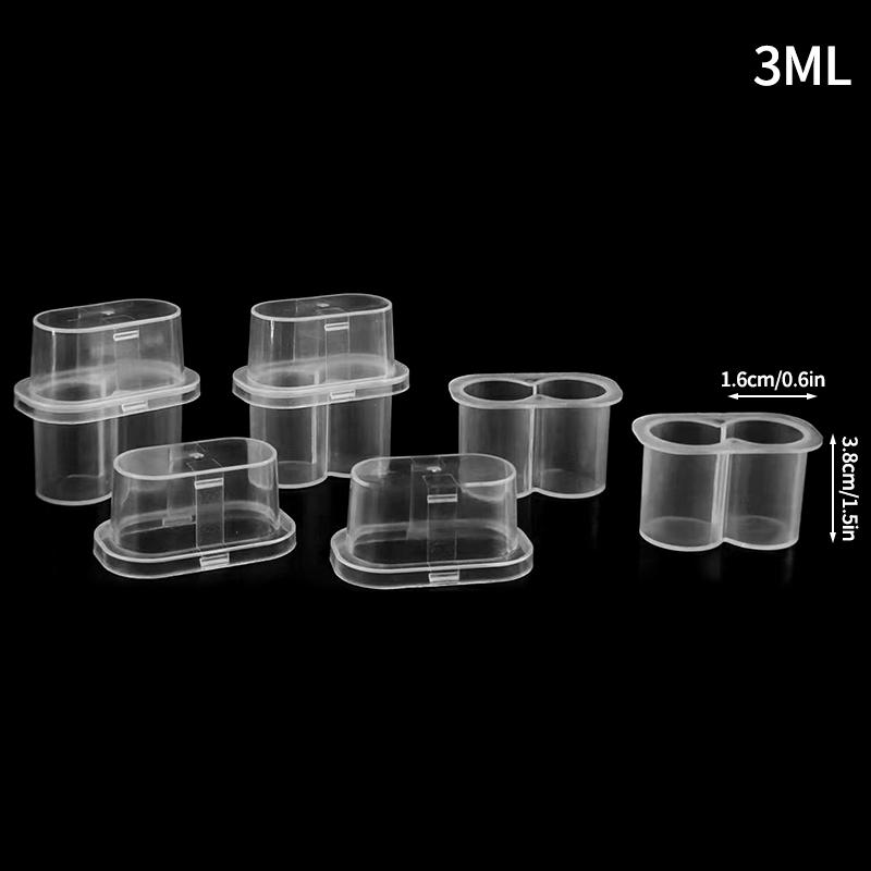 3mL Peptide Vial Case Plastic Microtube Storage Box Stackable Clear Freezer Tube Box Refrigerator Organizer Diabetic Supplies