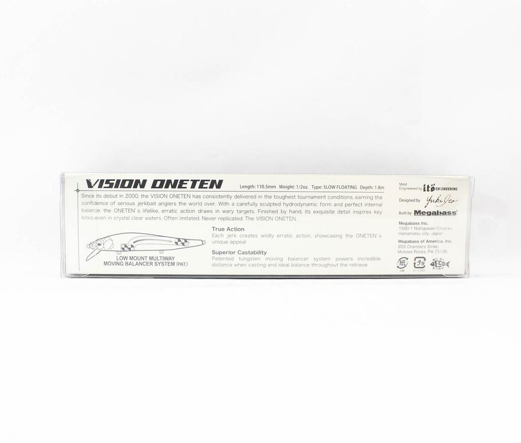 Megabass Vision 110 Oneten Regular Медленно плавающая приманка Wagin Hasu (9401)