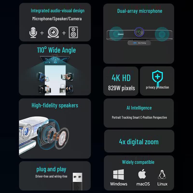 Tenveo All-in-One 4K UHD Video Conferencing System (CN version)