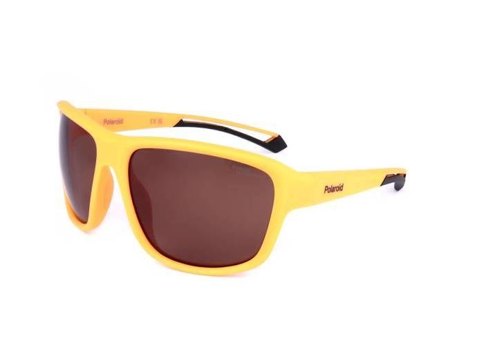 Lunettes de soleil Polaroid PLD 7049/S MATT YELLOW (2V7 47) - Aviator - Gris - Tendance