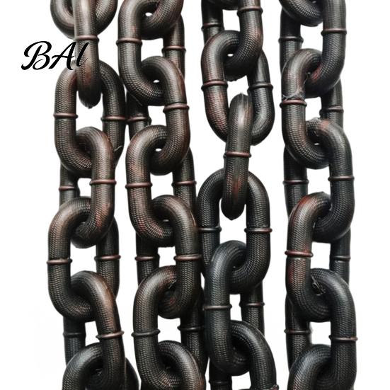 Pet Fashion Accessories for Small Dogs Simulated Iron Chain Haunted House Cosplay, Halloween Plastic Prop, Novelty Dog Photo Props Leash, Lightweight