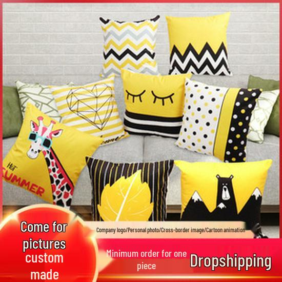 Red Festive Double-Sided Christmas Sofa Cover Towel for Holiday Home Decor