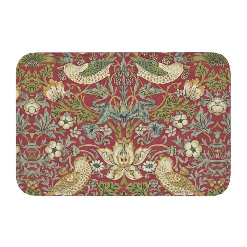 Пользовательский узор William Morris Compton Floral Art Nouveau коврик для двери ванной коврик для пола текстильный узор туалетный коврик коврик для ног