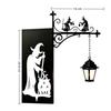 Gothic Iron Witch Bookshelf Lamp Black Metal Mini Shelf Lamp  Gift for Book Lovers