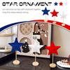 Independence Day Party Decoration Star Wooden Base Tabletop Decorative Ornaments