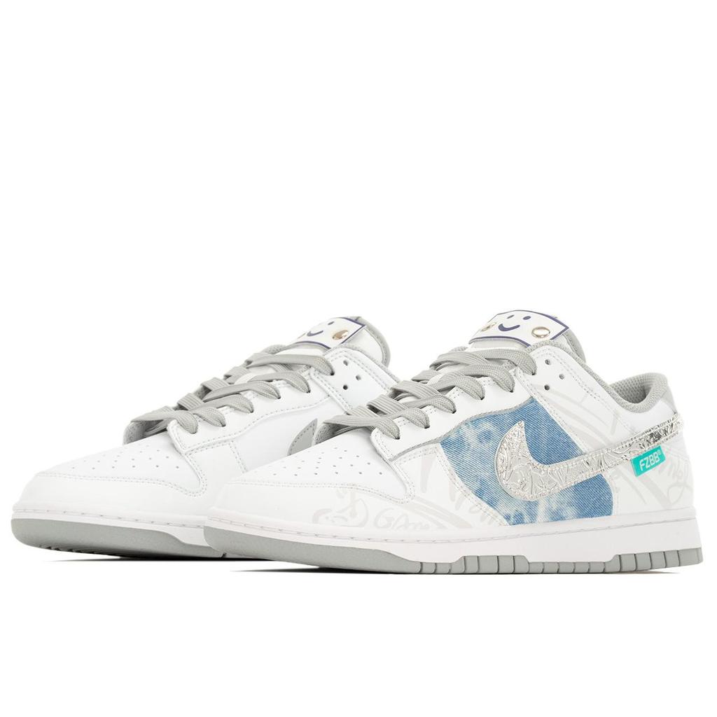 Nike Кроссовки Dunk Vintage, Этнический Стиль, Стиль Граффити, Износостойкие, Нескользящие, Низкие, Для Скейтборда, Мужские HF5441-105(КомандаА-)
