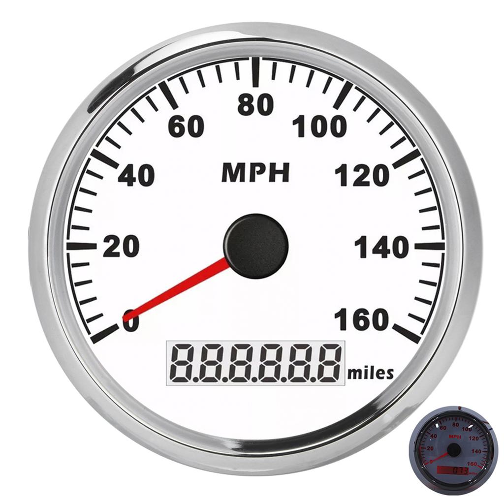 85mm   3.3in Universal GPS Speedometer Waterproof Anti Fog 316L Front Cover 0 160MPH for Car Truck Motorcycle ATV US