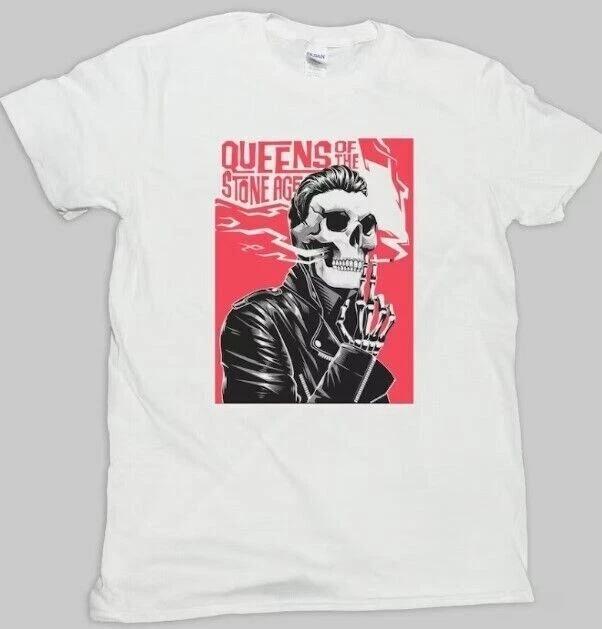 Queens Of The Stone Age Metal Punk Rock White TShirt