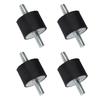  4pcs Rubber Mounts M10 40*30 Rubber Engine Mounts Rubber Anti Vibration Mounts for Compressors, Engines, Pumps, Welding Machines 