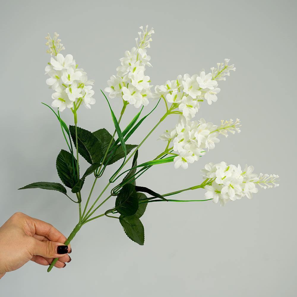 5 головок Искусственная лаванда Поддельные цветы глицинии 14,5'' Искусственные цветы гиацинта для домашнего садового декора