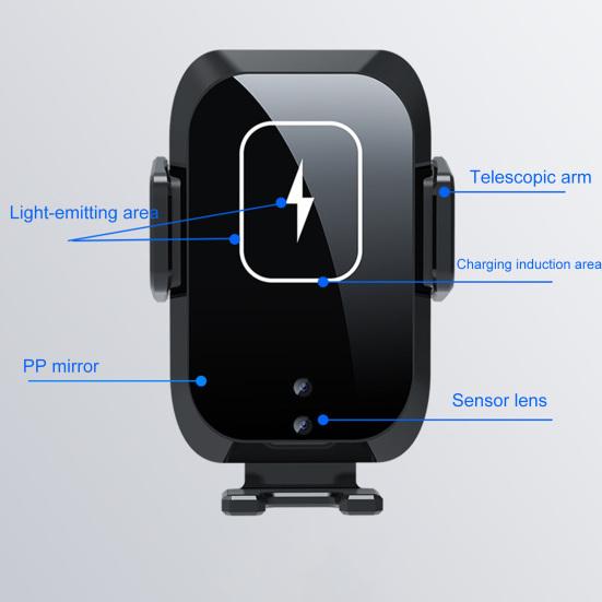X11 Автомобильное беспроводное зарядное устройство Автоматическая быстрая зарядка Портативное 15 Вт Qi Автоматический умный сенсор Беспроводное зарядное устройство Держатель для телефона для автомобиля