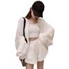 Korean Roomwear Set Up Top and Bottom Set Hoodie Camisole Shorts Sweat Spring Summer Sportswear Loungewear Cute Comfortable [NOLCCTN] 3-piece Women's