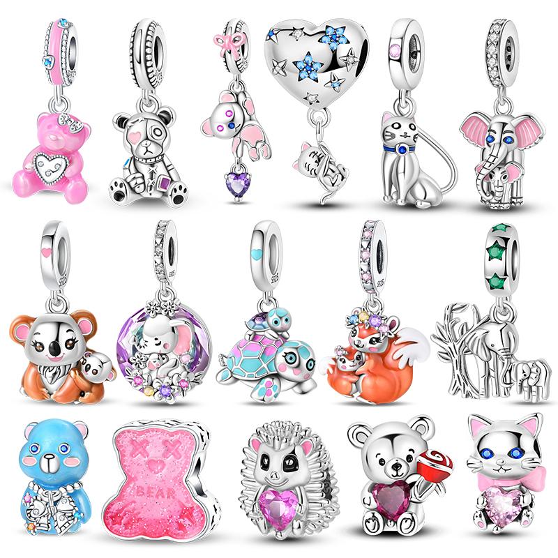 Copper Animal Series Beads Fit Original Pendant Bracelet Diy Charm Women Jewelry Fine For Mother'S Day Gift