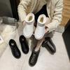 Водонепроницаемые зимние ботинки Lovers Bread Shoes из кожи, теплые зимние, плюс бархатные нескользящие женские хлопковые ботинки больших размеров