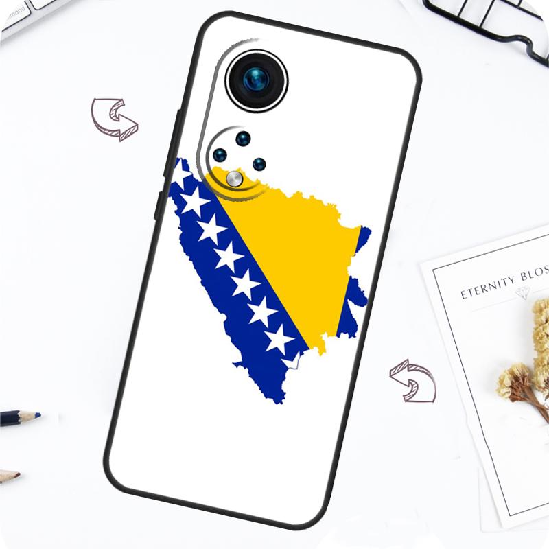 Чехол с флагом Боснии и Герцеговины для Honor Magic 7 5 6 Lite Honor 200 Pro X8b X9a X8a X8 X9 X9c X9b 50 70 90 Lite