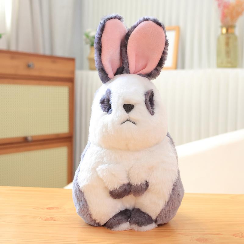 Soft Realistic Rabbit Animal Plush Stuffed Toy Doll Home Decoration Decor Cute Baby Child Companion Enlightenment Gift