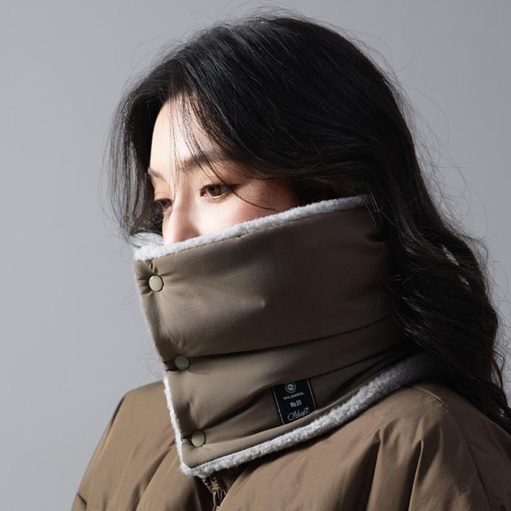 Versatile Down Cotton Neck Gaiter Thickened Thermal Winter Neck Scarf Cold-proof Collar For Men Women Outdoor
