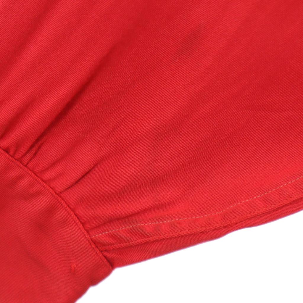 SKIPPER 50-е годы Сделано в США Винтажная рубашка с длинным рукавом и открытым воротником S Красная Мужская Б/У