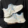 Dad Shoes Girl 2025 Autumn and Winter New Color Matching Lace-up Muffin Platform Sole White Shoes Ins Trendy Casual Sneakers Women