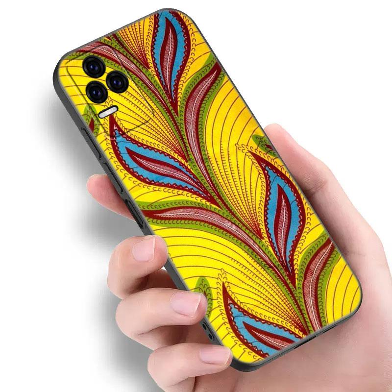 Эстетичный чехол для телефона из африканской восковой ткани для Xiaomi POCO F2 F3 M2 M3 M4 X3 X4 Pro NFC F4 GT 5G F1 X2 C3 C31 C40 M5S Черная крышка
