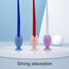 Cute Toothbrush Holder Cartoon Fish Silicone Makeup Brush Holder Pen Bracket Desktop Storage Decoration Tools