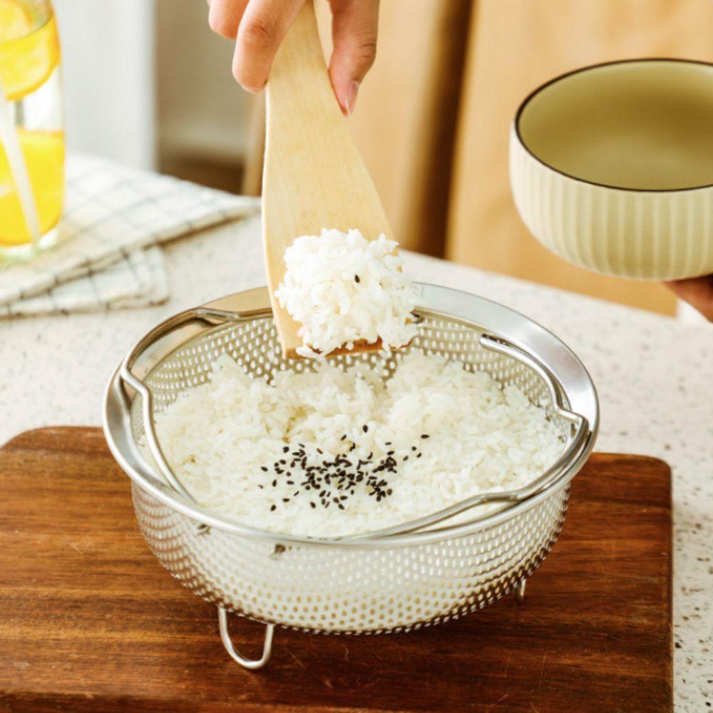 Складная ручка Рисоварка Паровая корзина Нержавеющая сталь Сливной лоток Пароварка Аэрофритюрница