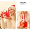 Santa Claus Printed Drawstring Pouch Party Decor Peace Fruit Sack Xmas Gifts Bag Candy Bag Handbag