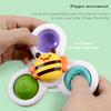 EDC 3Pcs Suction Spinner Lovely Interactive Flower Design Suction Cup Spinning Top Bath Toy Kids