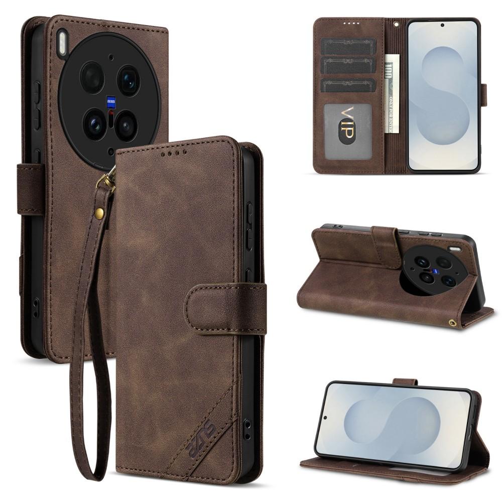 For VIVO X300 Ultra Phone Case Wallet Shell Protective Card Slot Flip Pu Leather Shockproof Back Cover