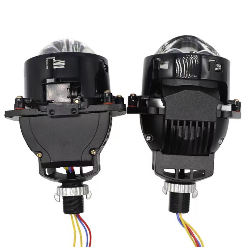 Двойная лазерная светодиодная линза фары: Модификация дальнего и ближнего H7H4 без потерь с двумя источниками света