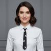 Korean Style Rhinestones Tie Academic Style Decoration Shirt Tie Temperament Long Necktie  Women