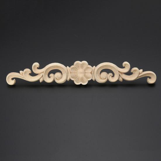 Деревянная резная угловая аппликация в европейском стиле, дверная мебель, декор шкафа