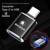HIAQ2 Type C OTG Male To USB Female Adapter Converter Connector For Skoda Kylaq Elroq Octavia Enyaq Kamiq Scala Rapid Karoq Fabia Yeti