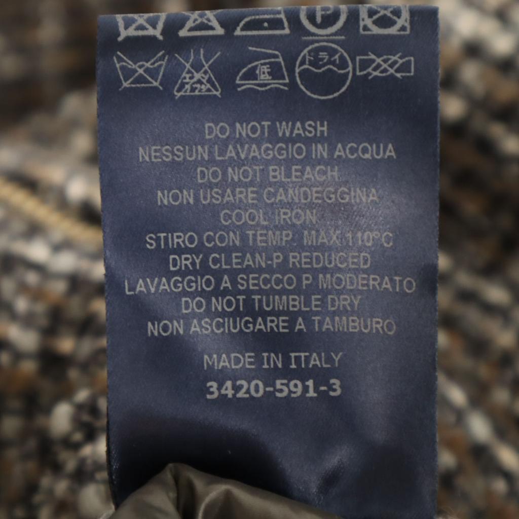 Herno made in Italy tweed coat 40 Gray Lightly padded Women Used