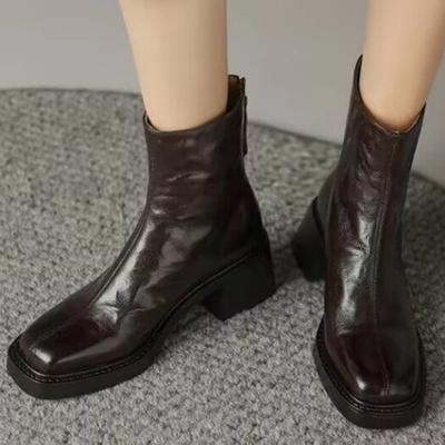 2024 Осень Зима Новые Носки До Пола Обувь Женская Мода Большие Вязаные Короткие Сапоги Женские Слипоны На Высоком Каблуке Botas De Mujer 35-40