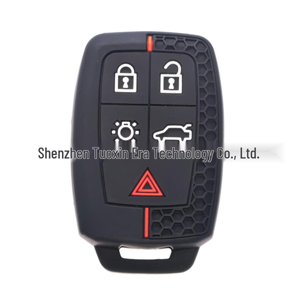 Silicone Key Cover for Volvo S40, C30, C70 - 5-Button, Hollowed-Out Design